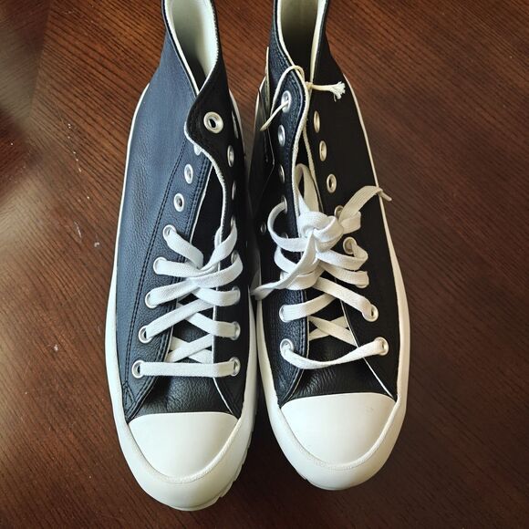 M8.5/W10.5 Converse Chuck Taylor All Star Lugged 2.0 High Top Black White - Picture 5 of 8